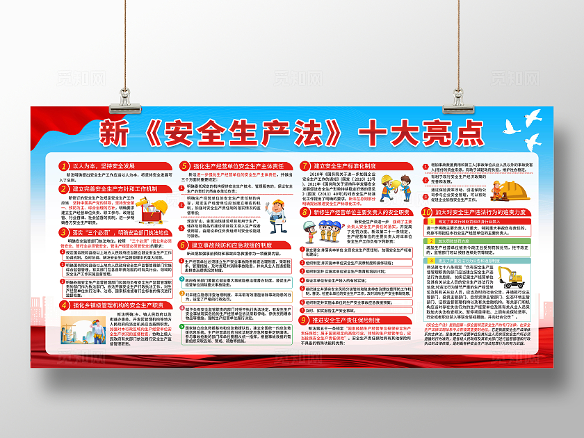 红色大气企业工厂安全生产宣传栏安全教育海报展板