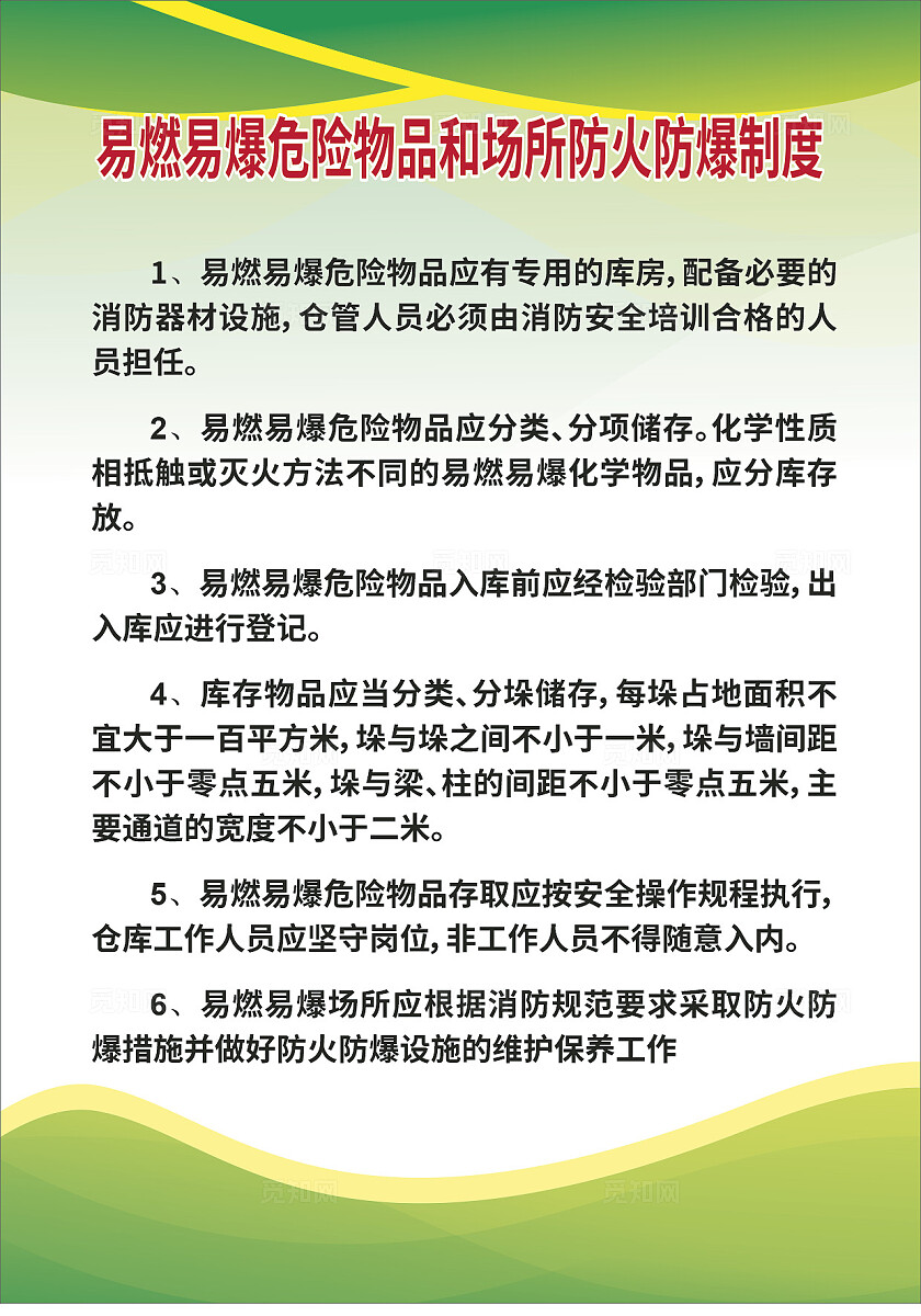 绿色易燃易爆危险物品和场所防火防爆制度非转曲宣传