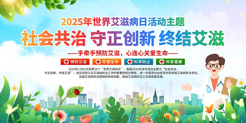 2025年世界艾滋病日展板