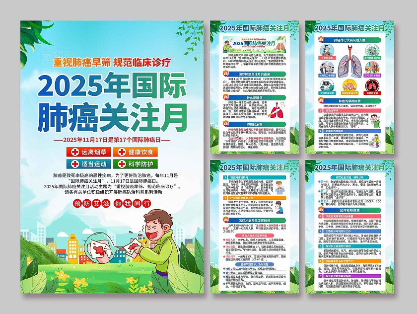 2025年国际肺癌关注月海报