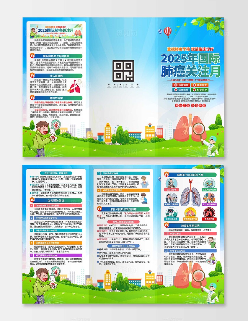 2025年国际肺癌关注月三折页