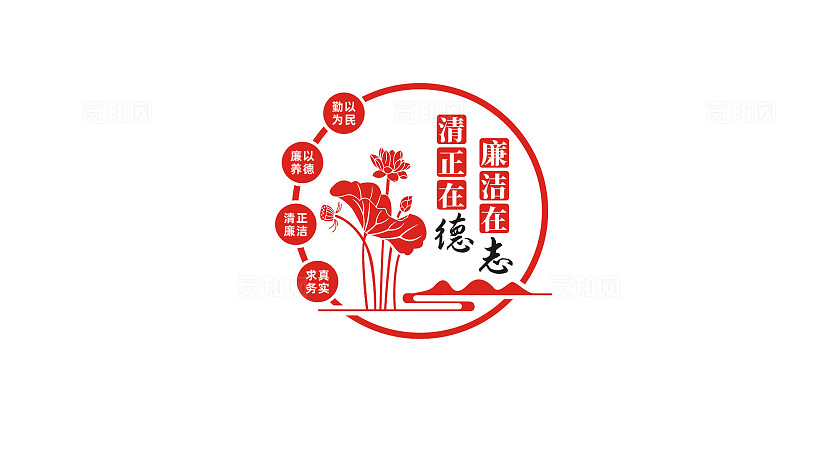 廉政文化墙形象墙宣传标语