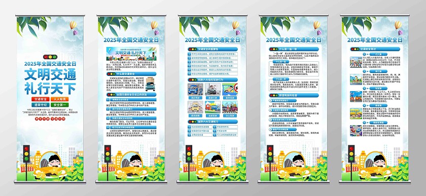 2025年全国交通安全日易拉宝