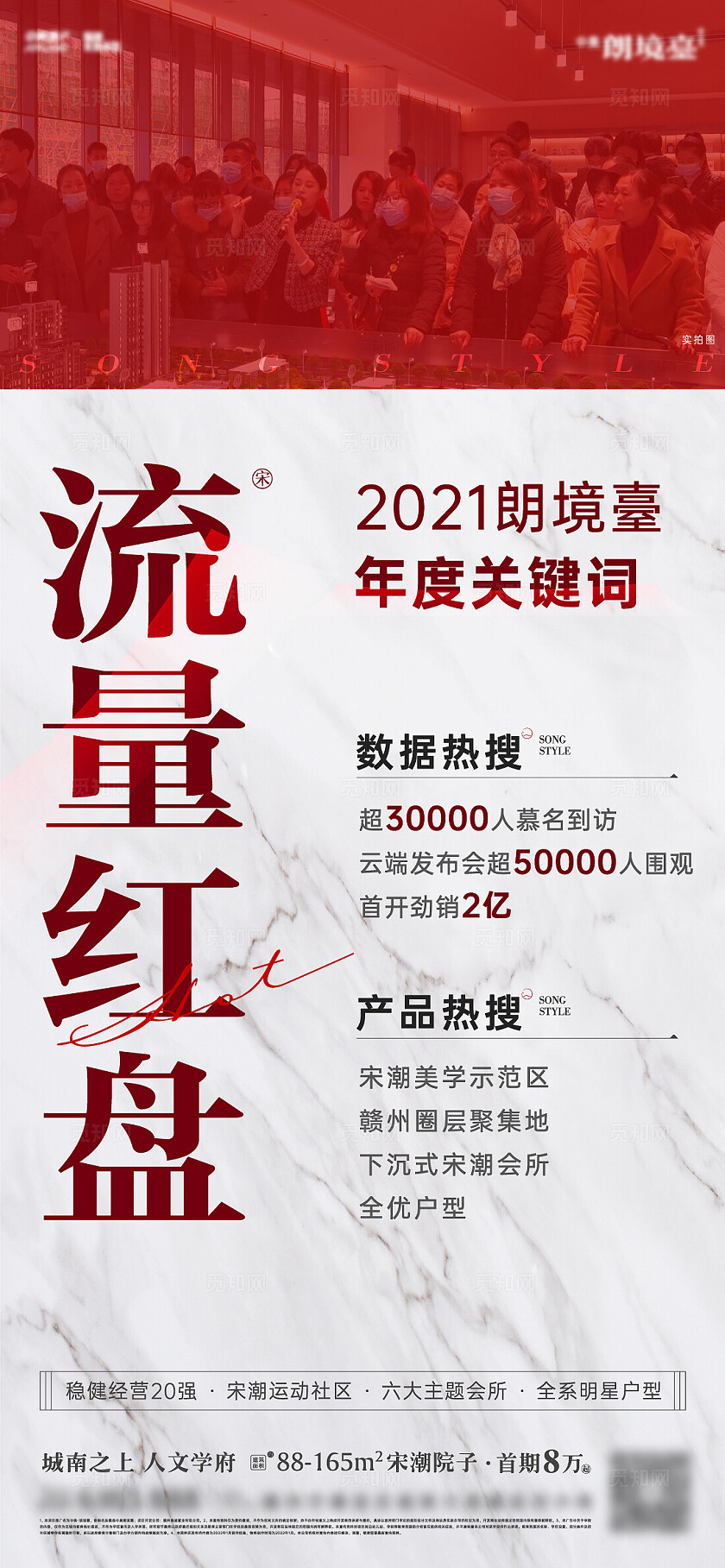 房地产流量红盘热销海报