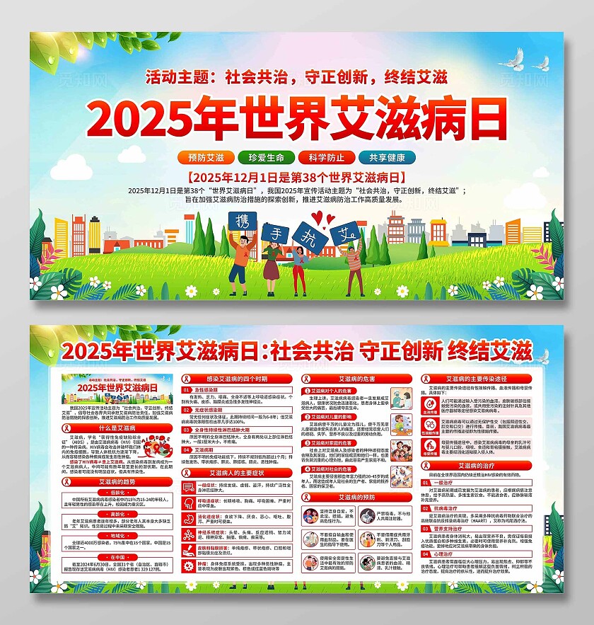 2025年世界艾滋病日展板