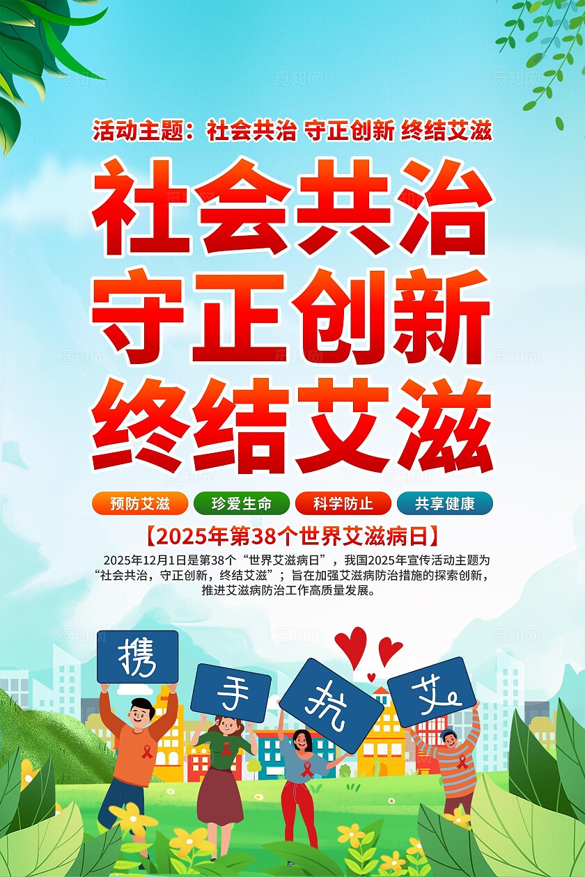 2025年世界艾滋病日海报