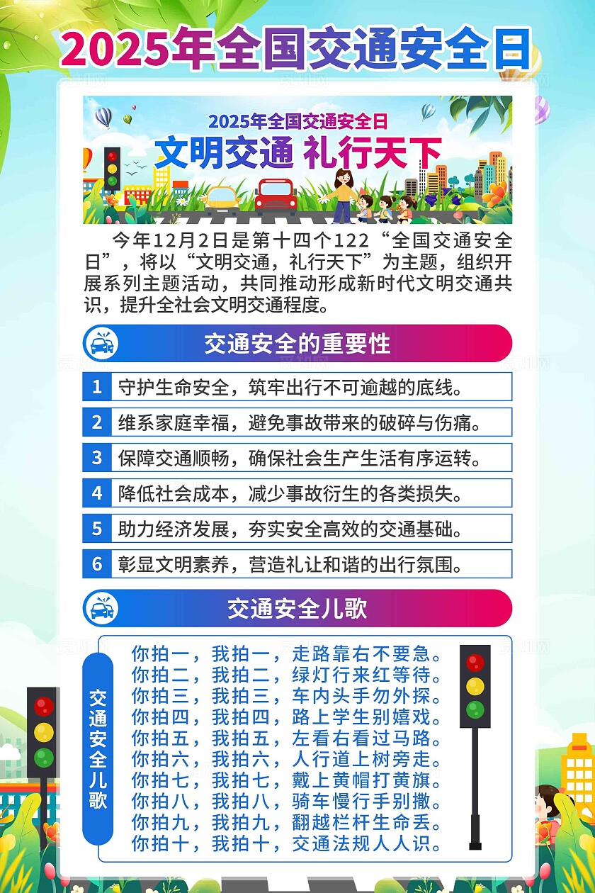2025年全国交通安全日海报