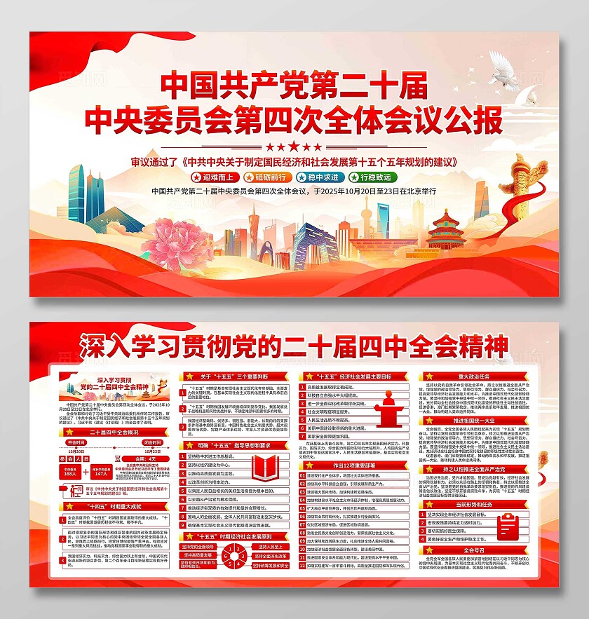 二十届四中全会展板