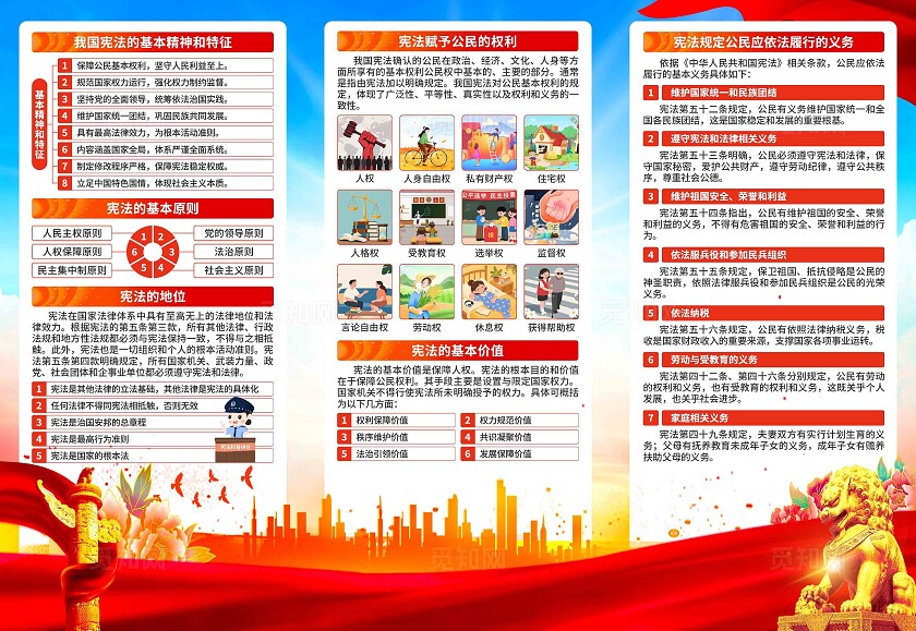 2025国家宪法日三折页