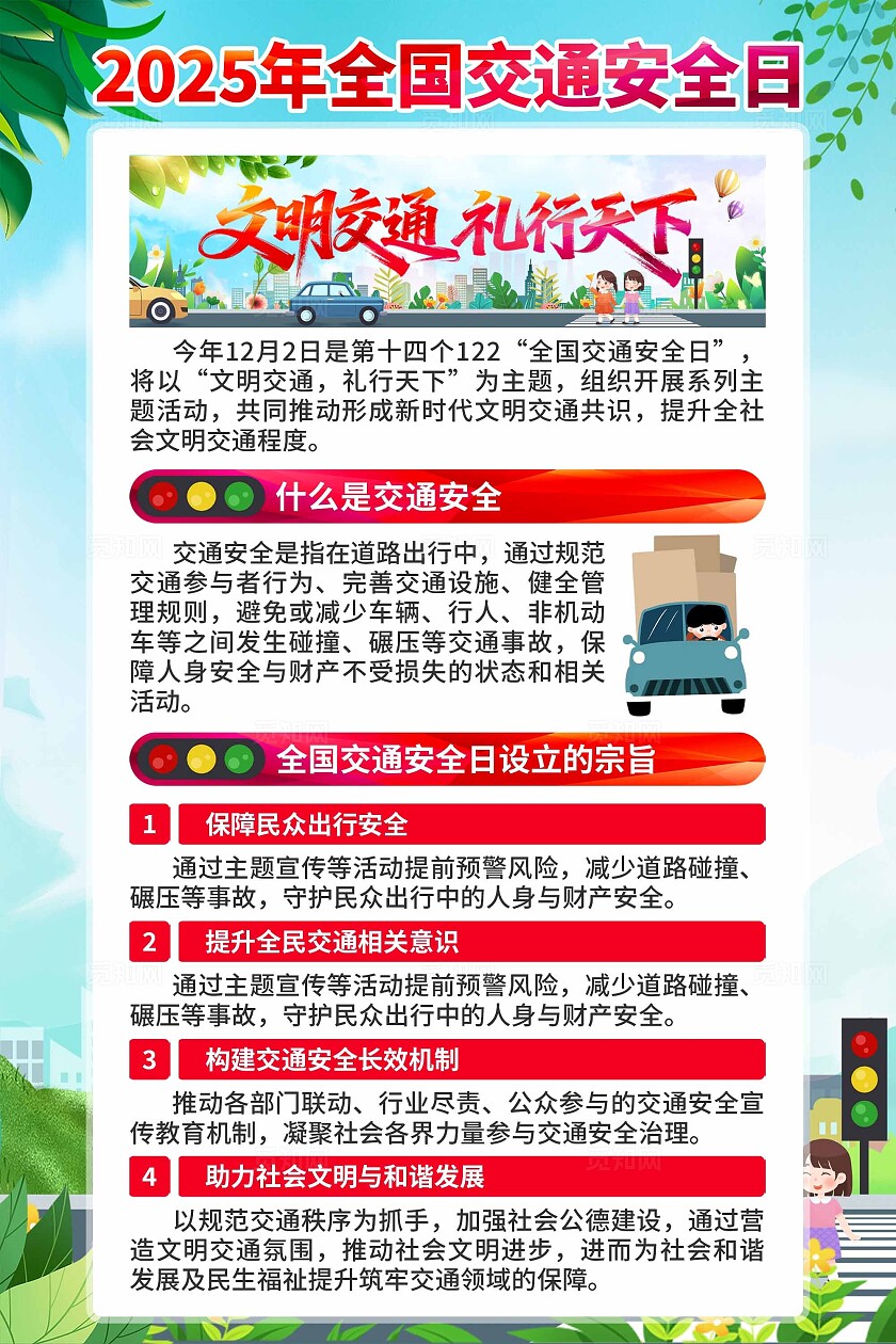 2025年全国交通安全日海报