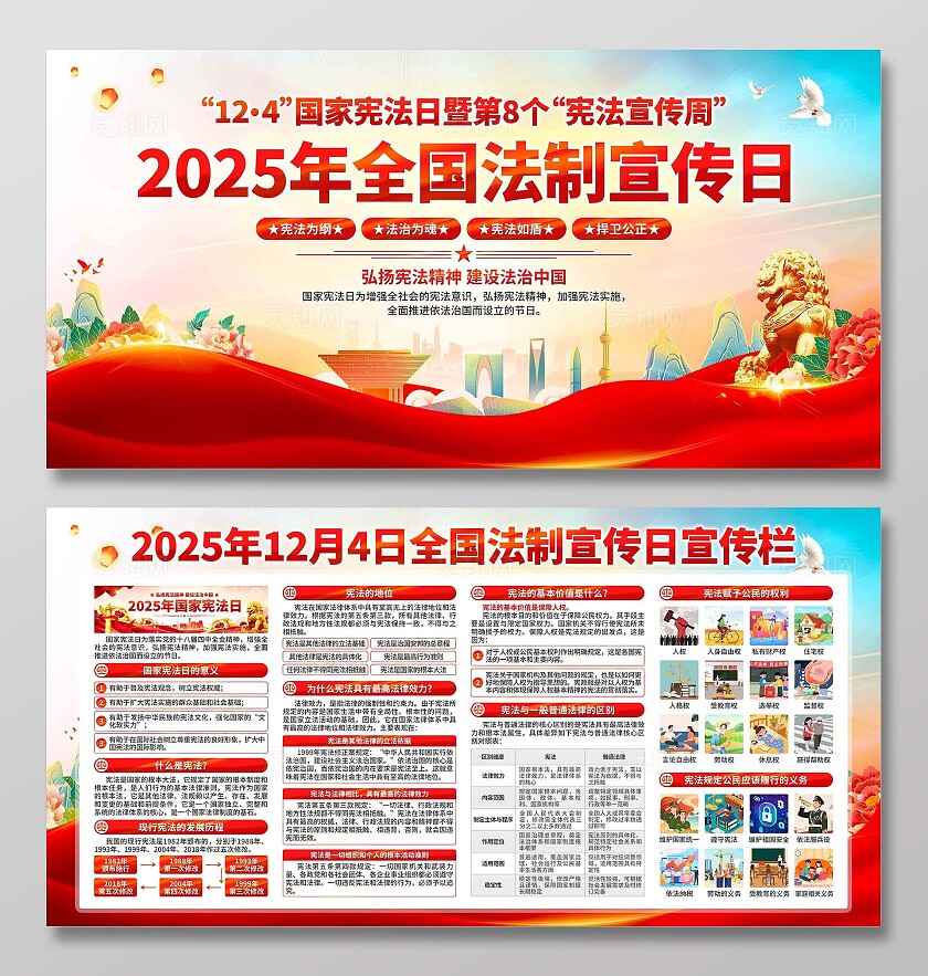 2025国家法制宣传日展板