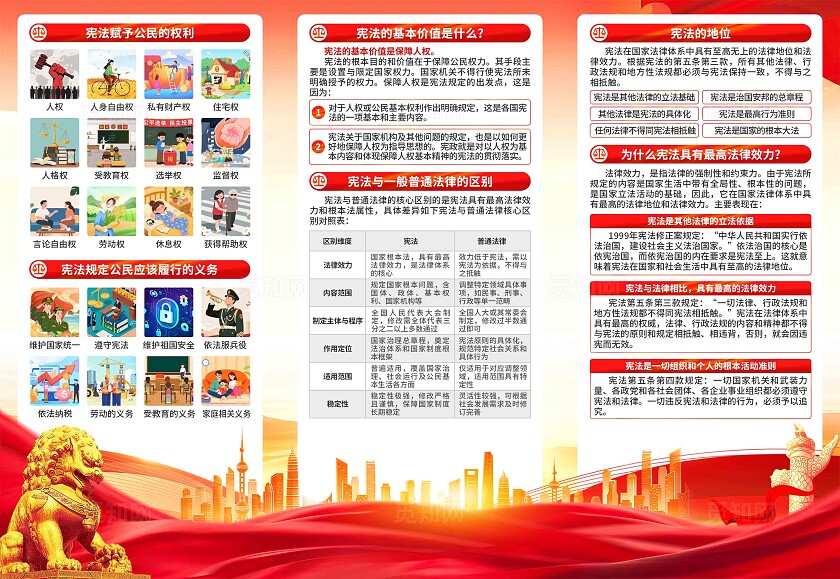 2025国家法制宣传日三折页