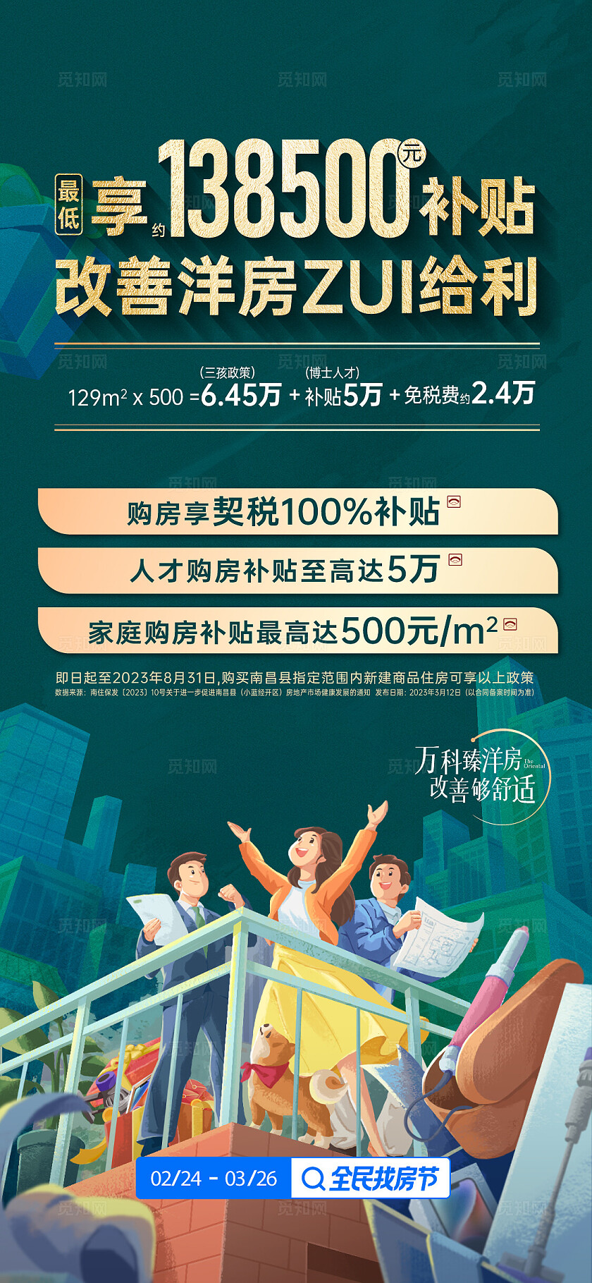 房地产购房政策地产宣传