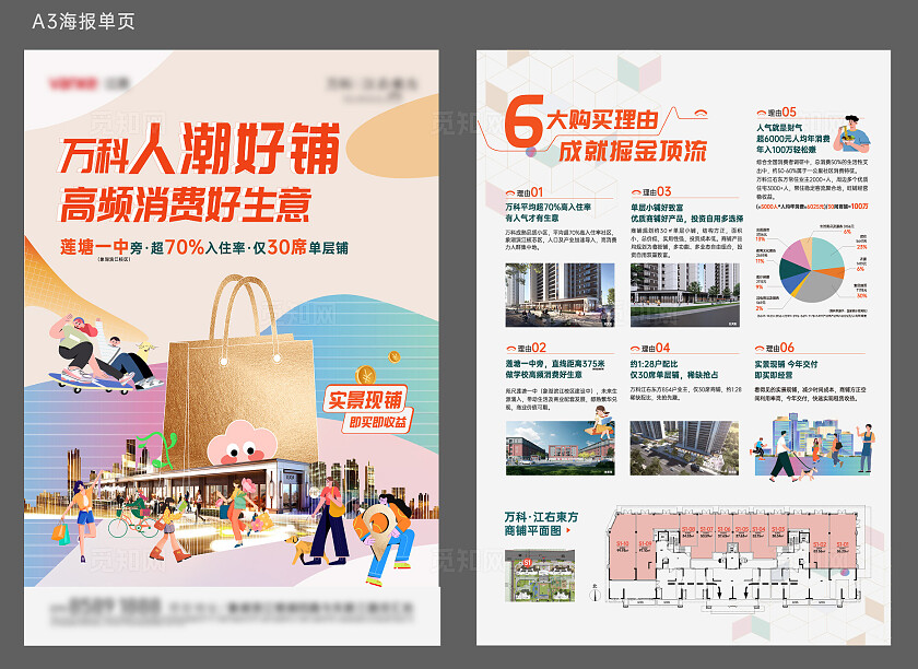 房地产商铺地产单页宣传