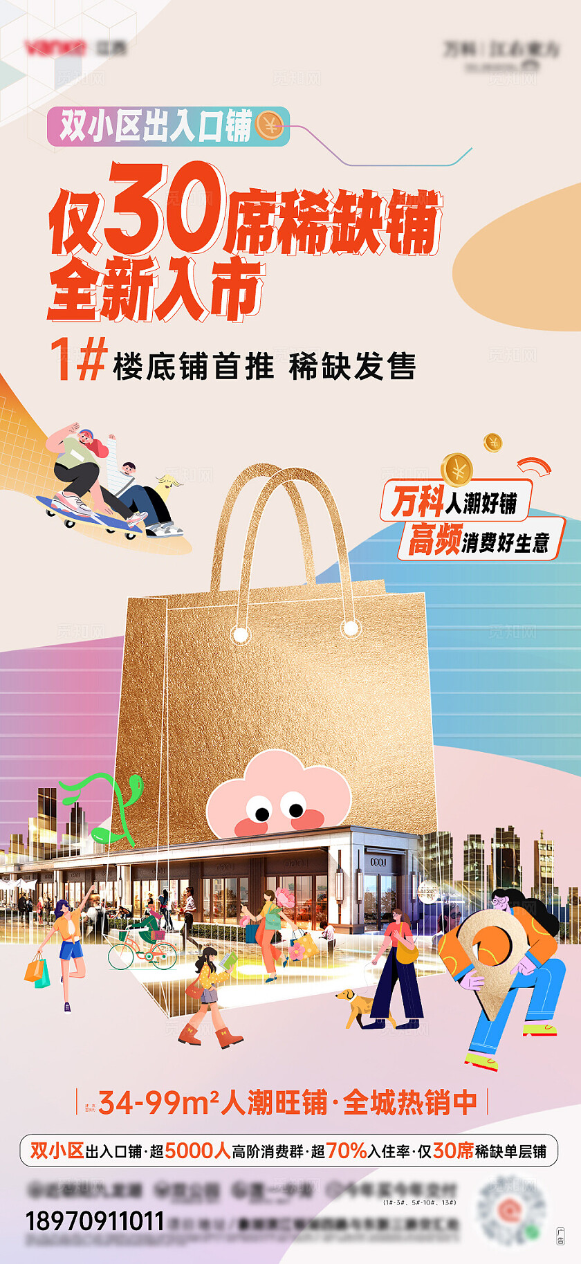 房地产商铺地产宣传海报