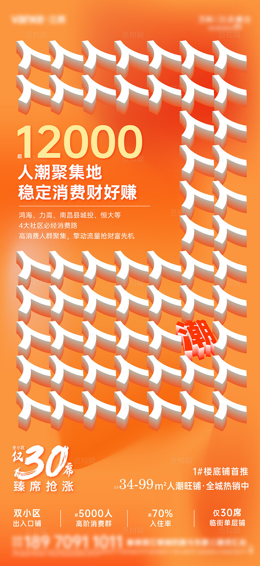 房地产宣传商铺地产宣传海报