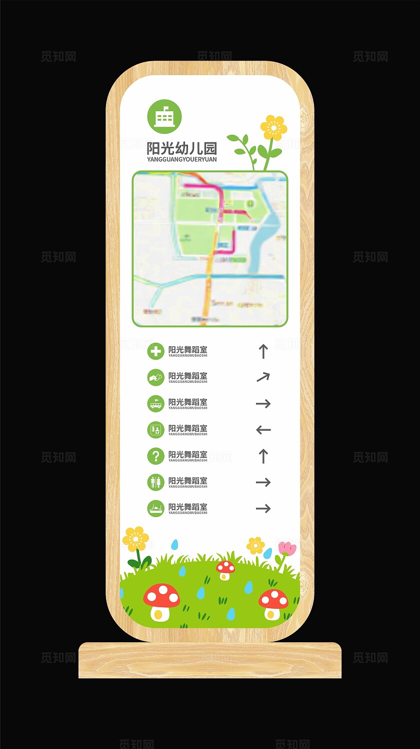 幼儿园导视牌