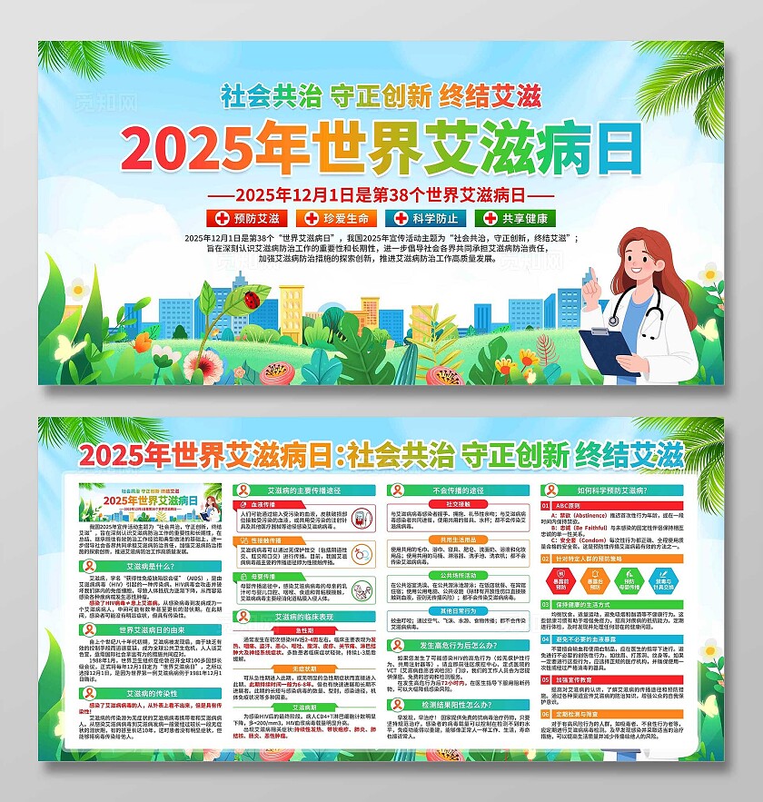 2025年世界艾滋病日展板