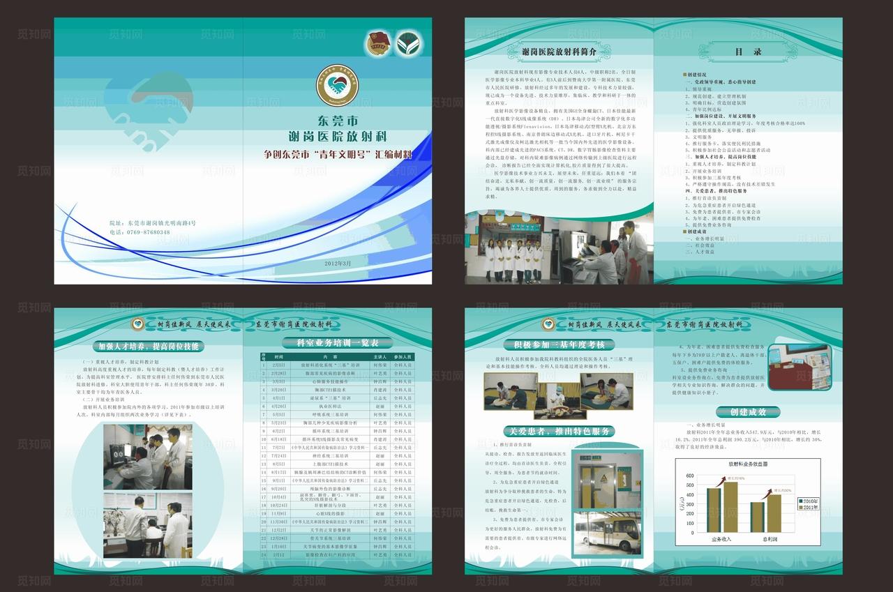 医院创青年文明号画册图片