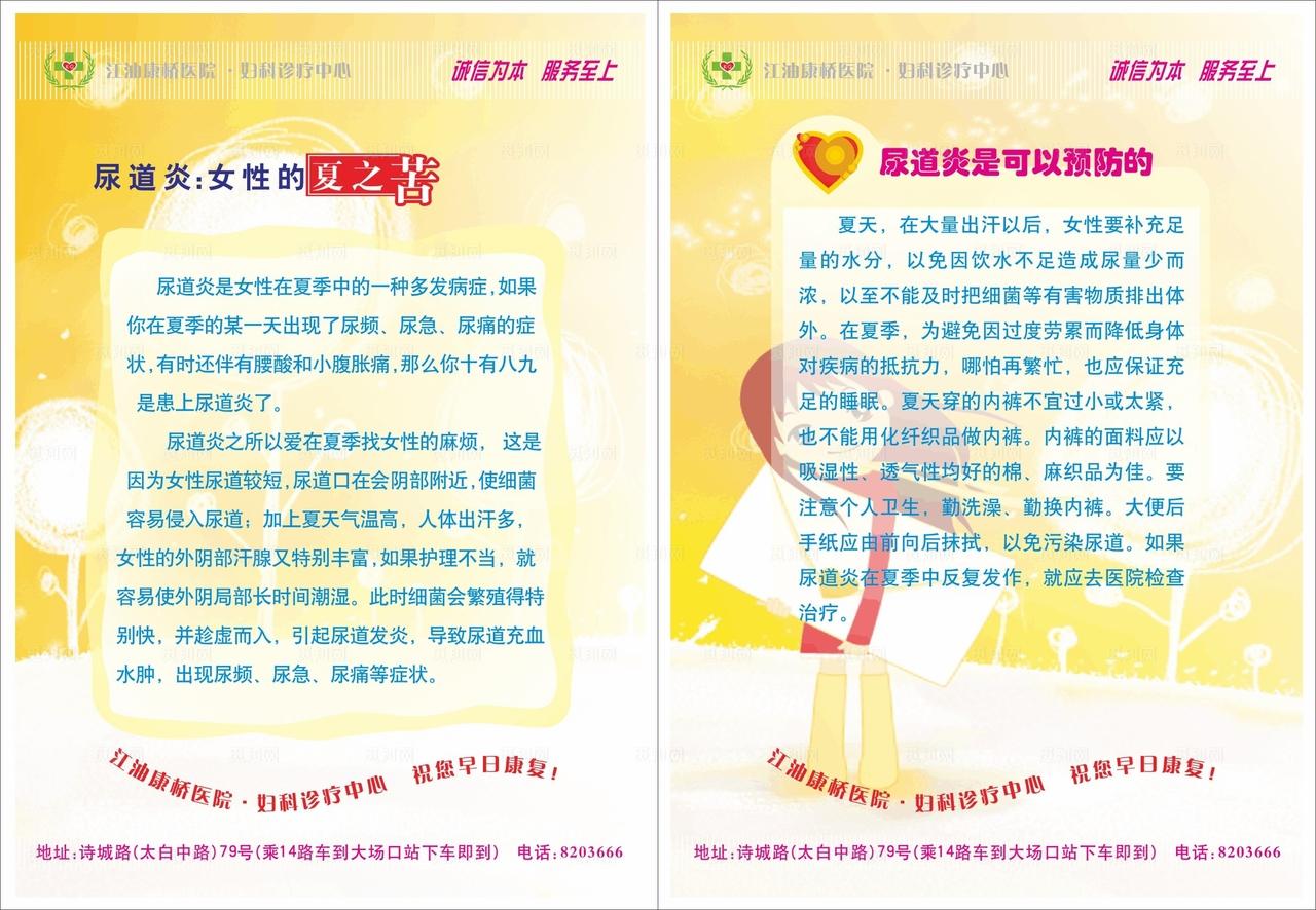 妇科展板 盆腔炎图片