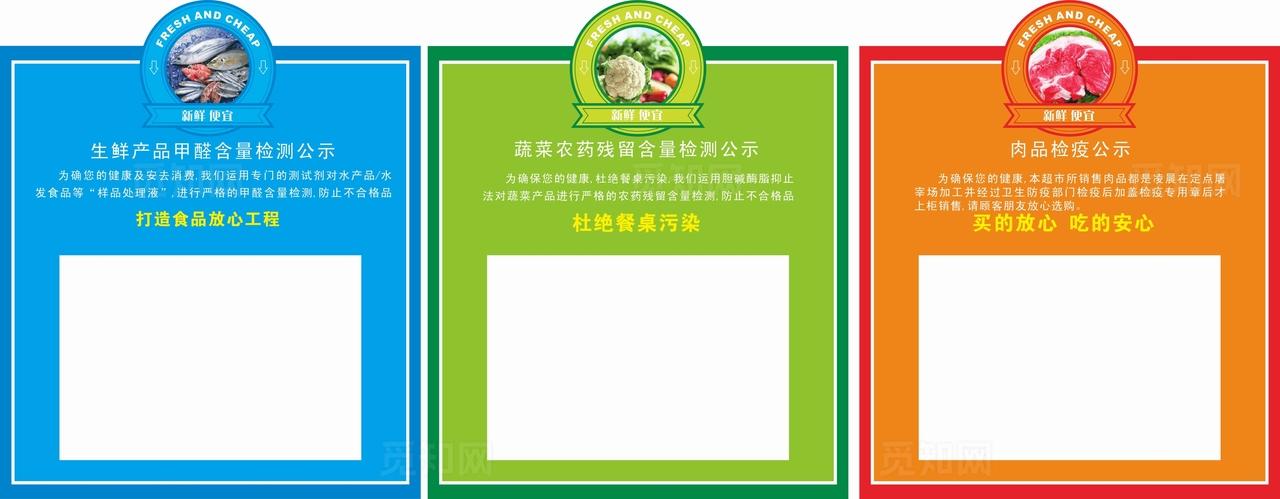 蔬菜水果水产肉品检测公示图片