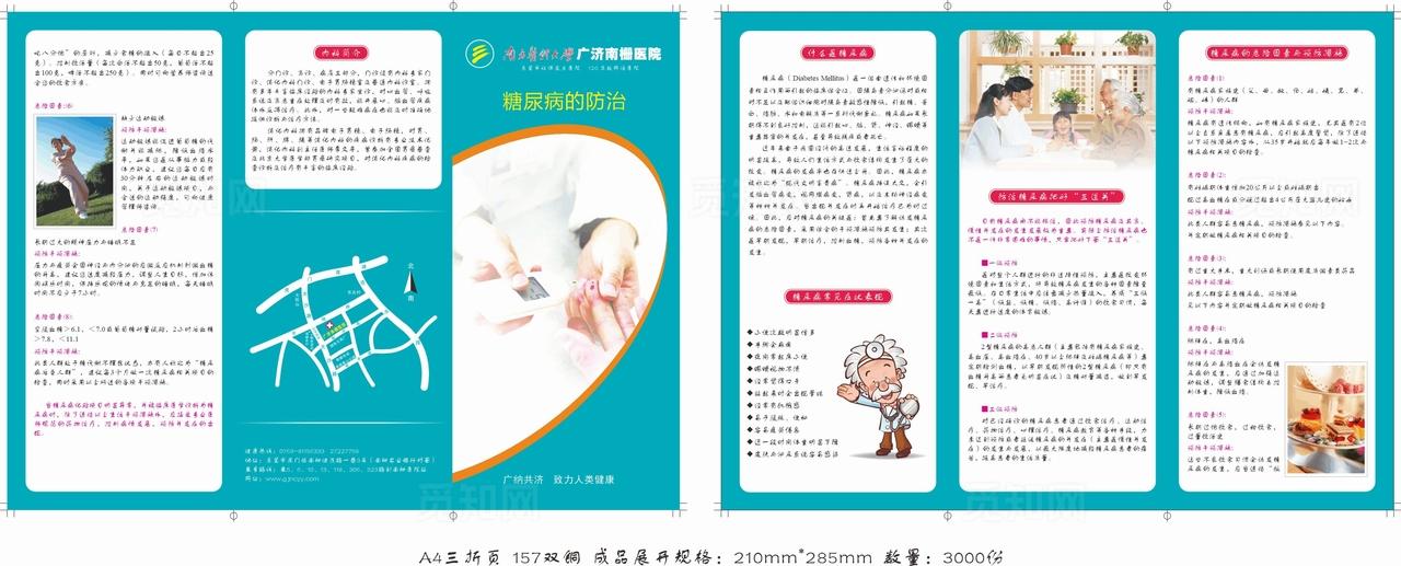 糖尿病三折页图片