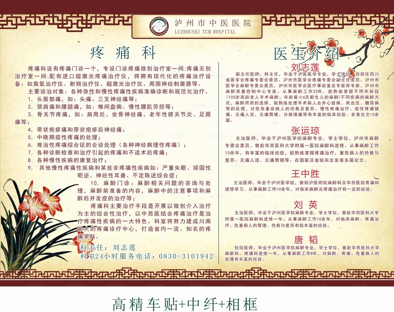 中医院疼痛科简介图片