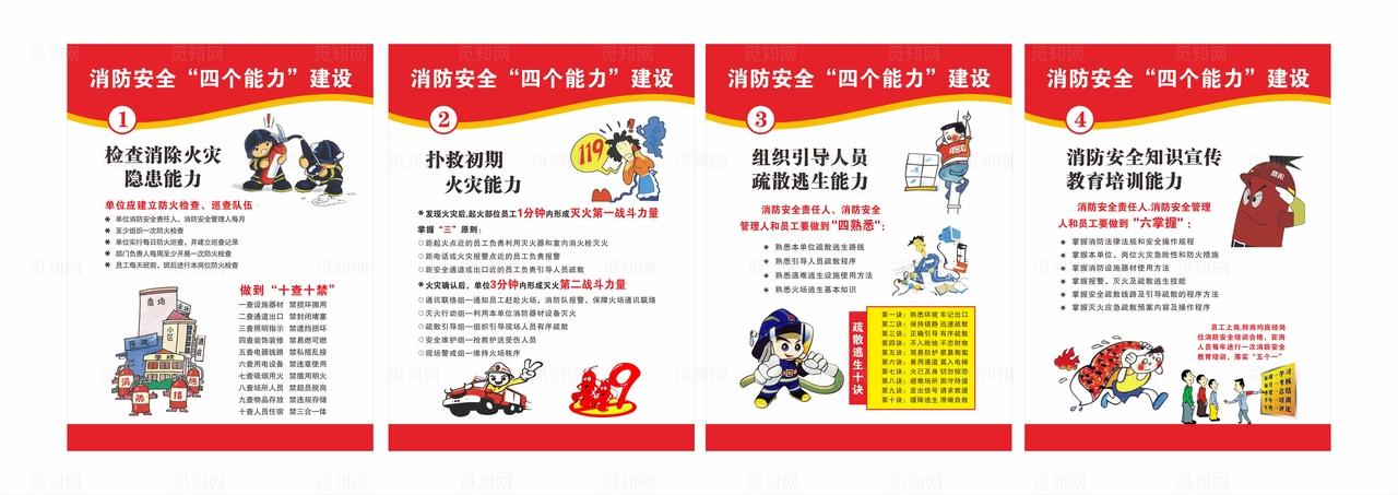 消防安全四个能力图片
