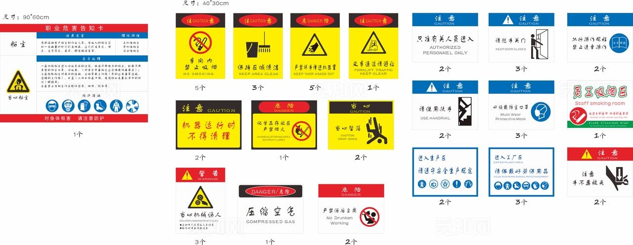 工厂企安全标识牌图片
