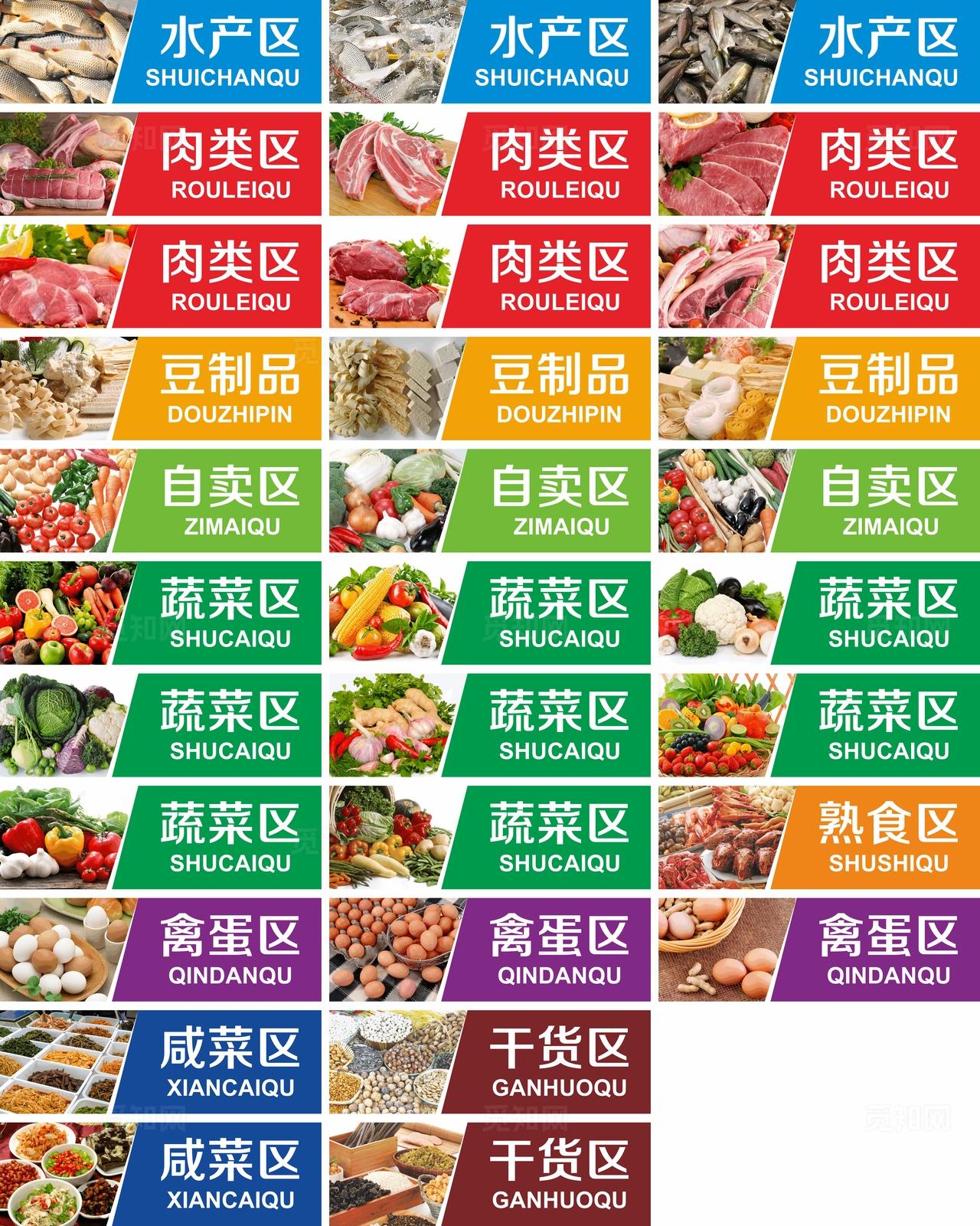 农贸市场吊牌图片