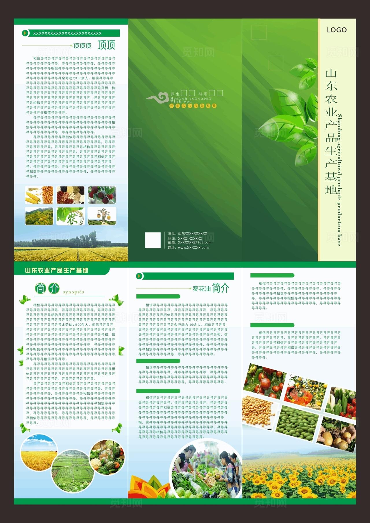 农产品折页图片