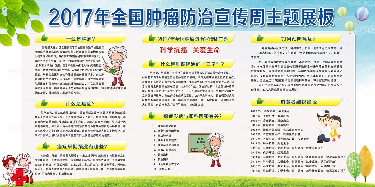 2017年全国肿瘤防治宣传周图片