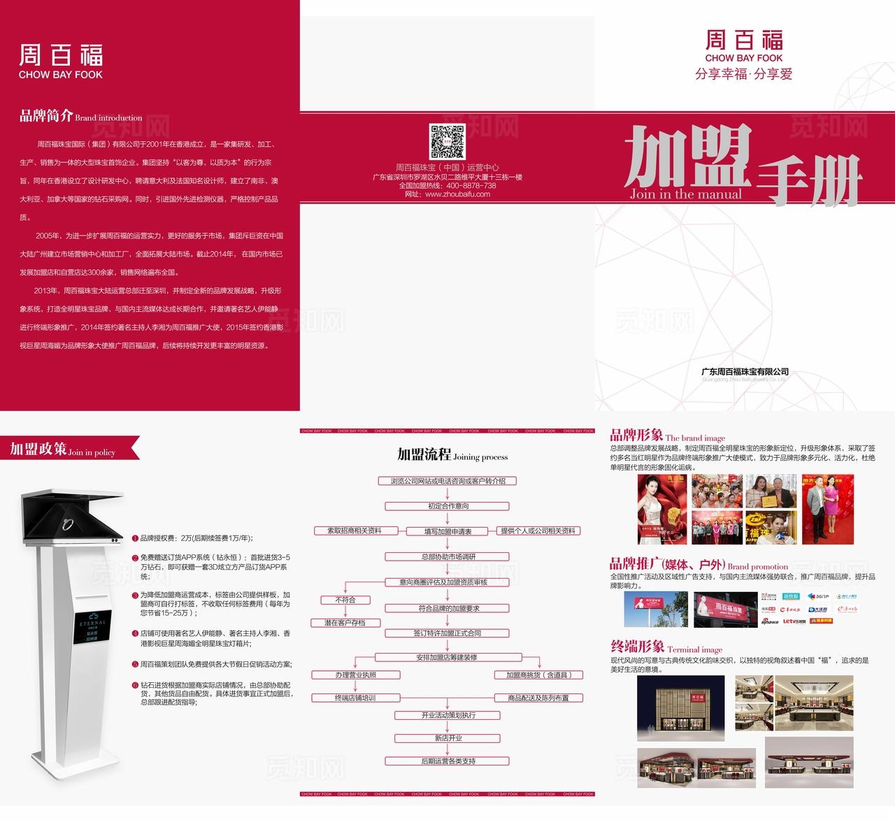 加盟手册三折页图片