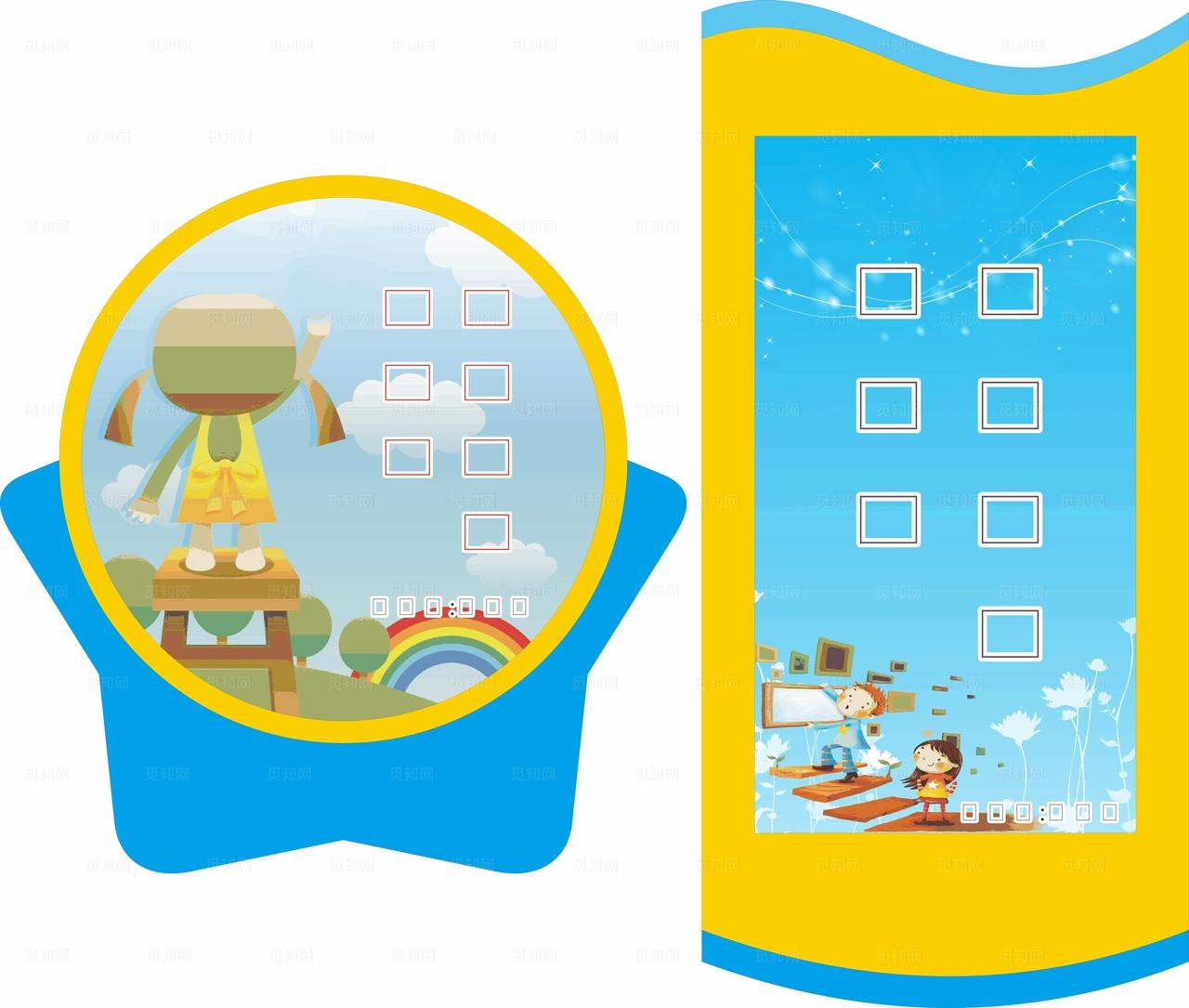 学校上下楼梯标语 温馨提示图片