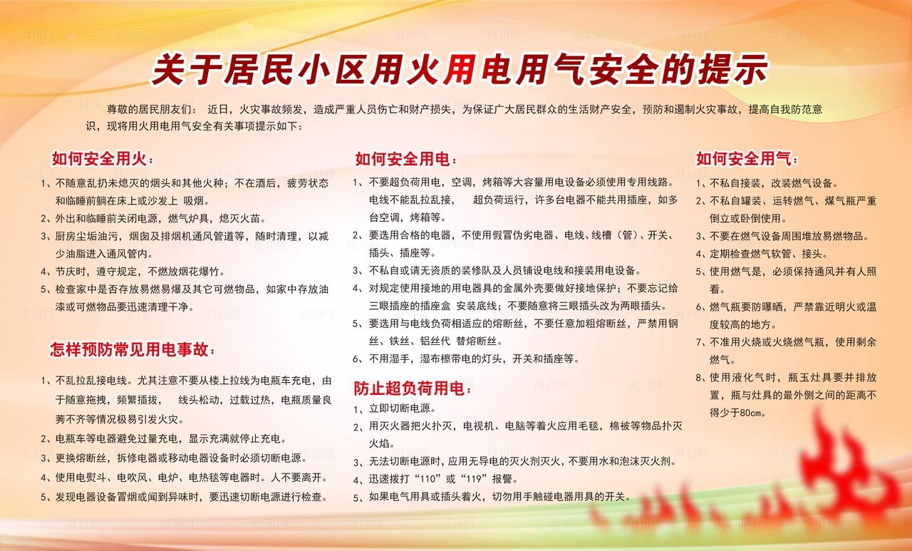用电安全提示图片