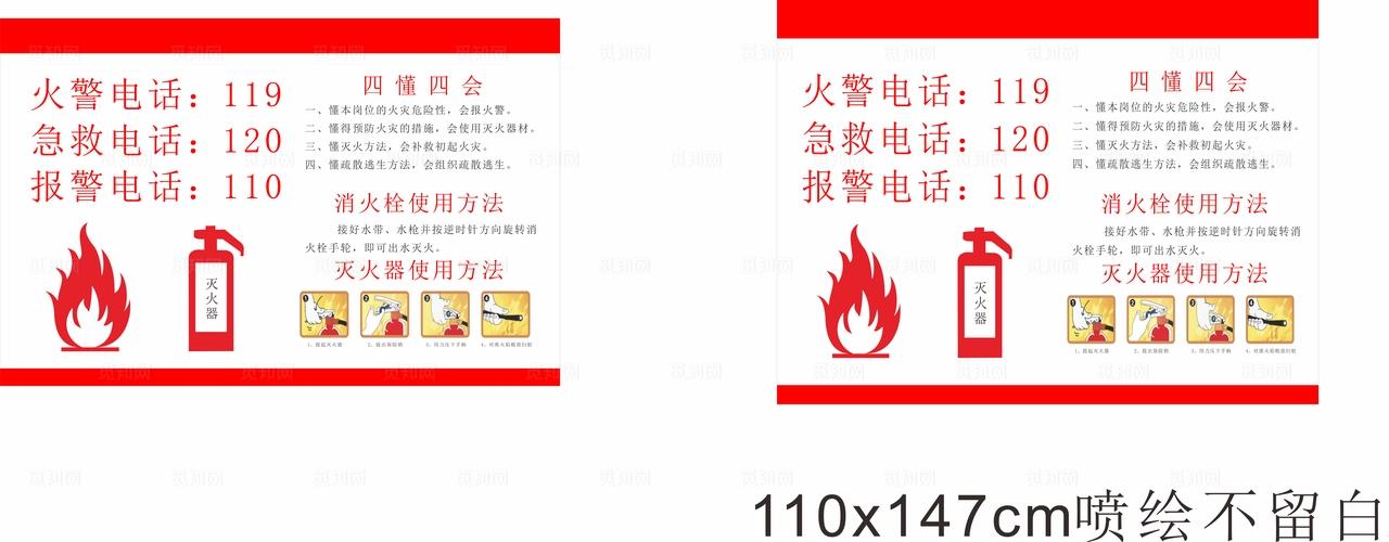 消防  灭火器使用  四懂四会图片