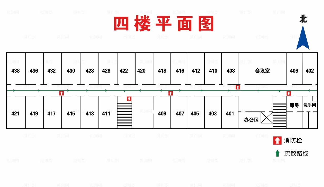 消防疏散图图片