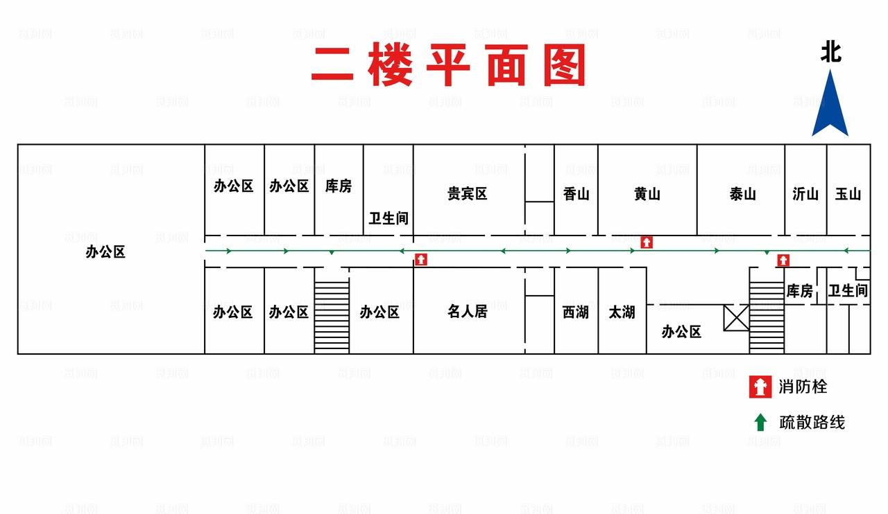 消防疏散图图片