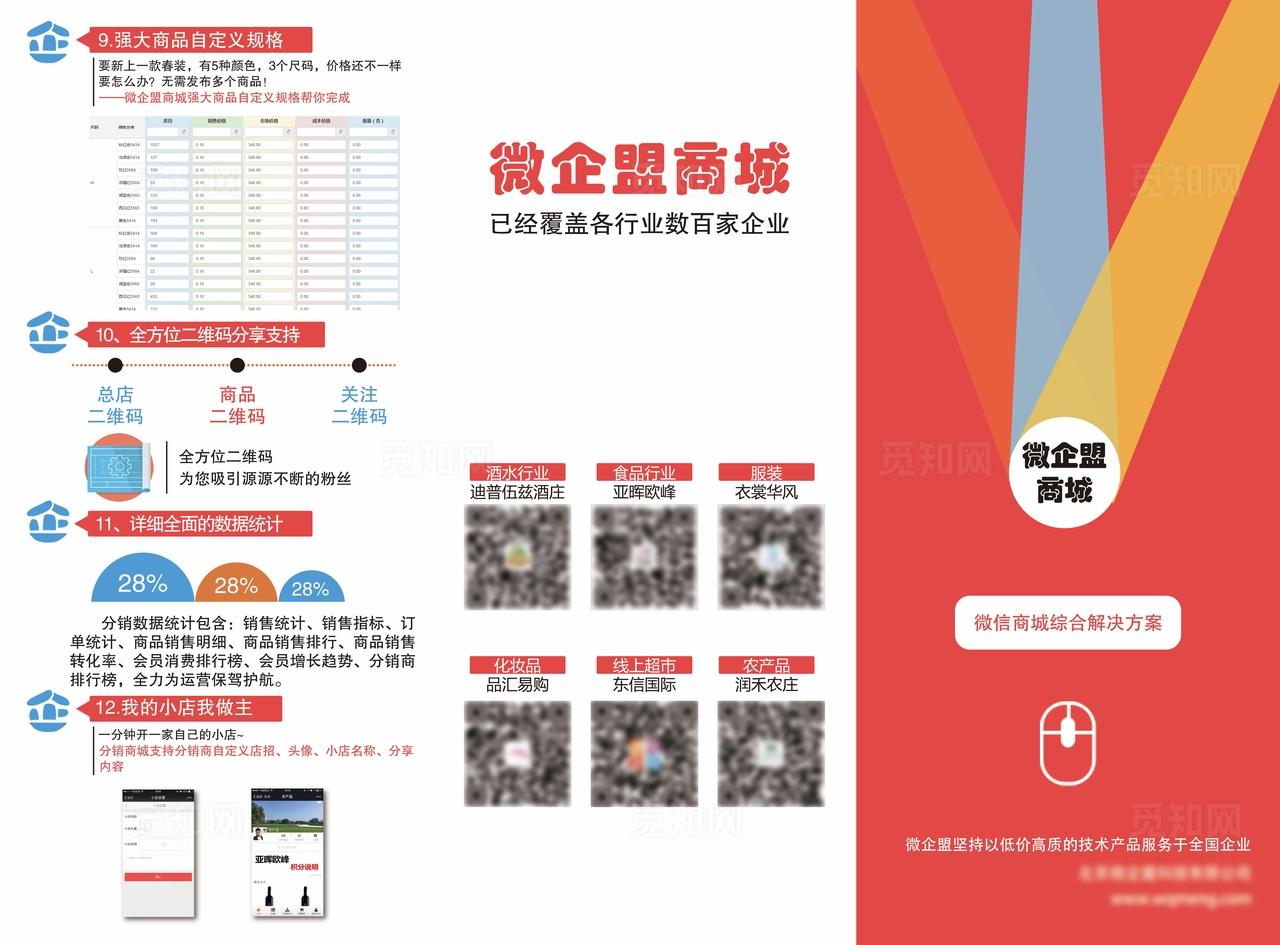 微商加盟三折页宣传单图片