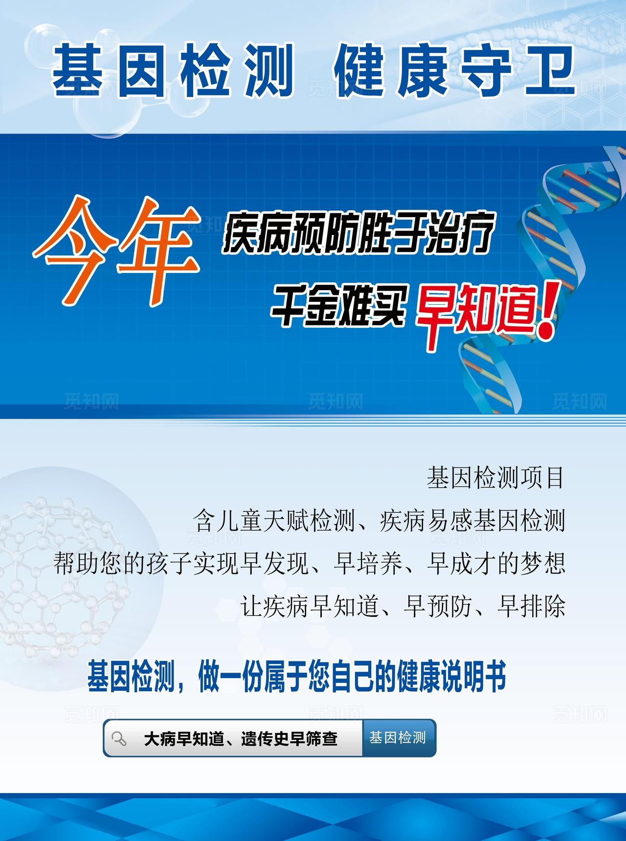 基因检测海报图片