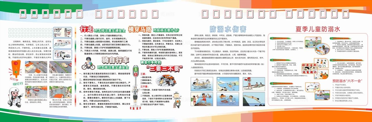 交通安全防溺水安全知识专栏图片