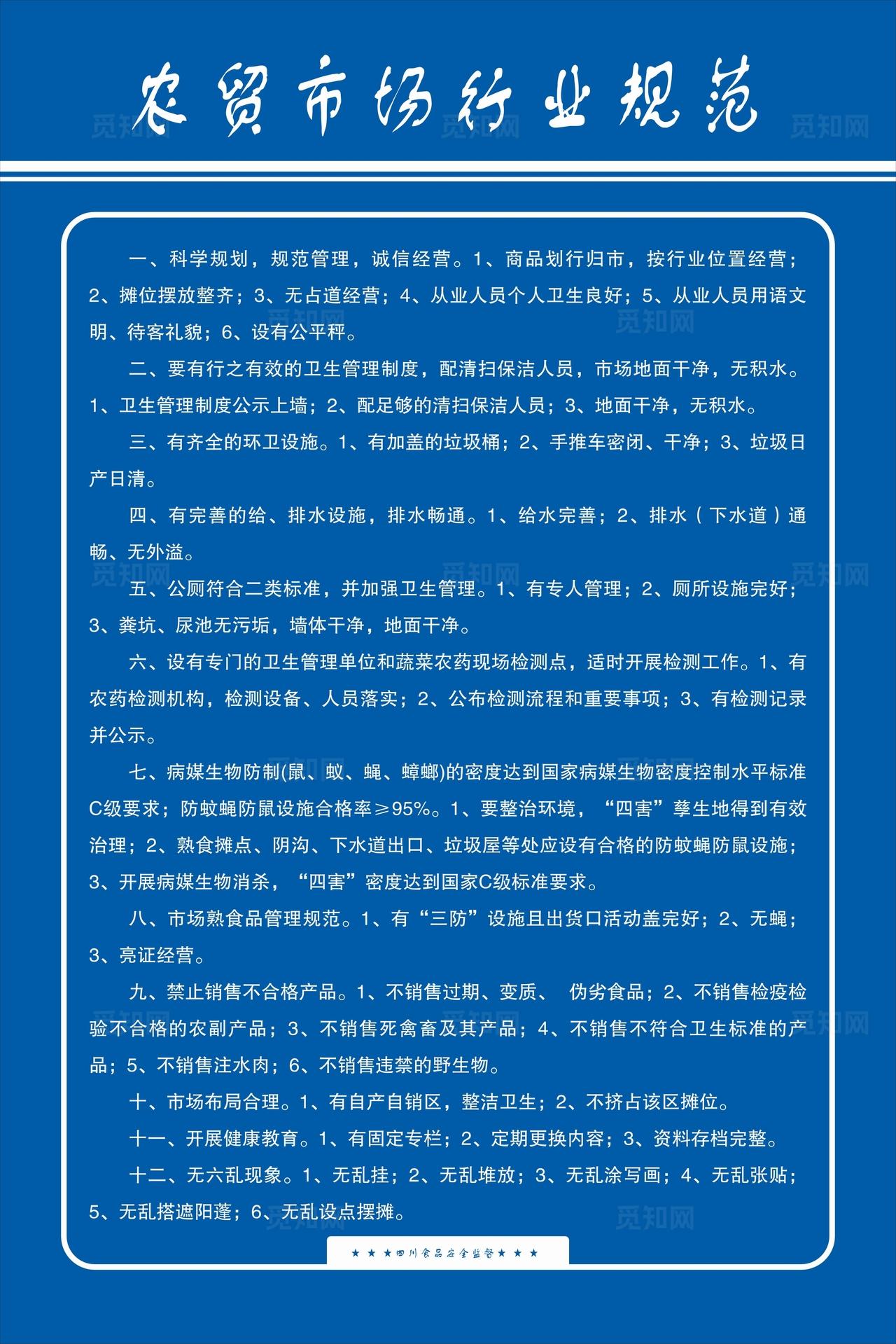 农贸市场行业规范图片