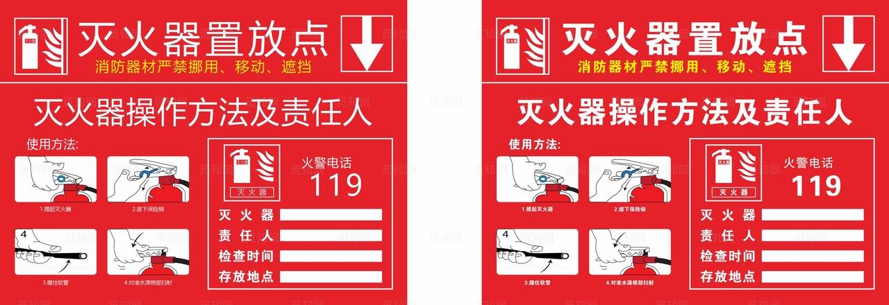 灭火器置放点图片
