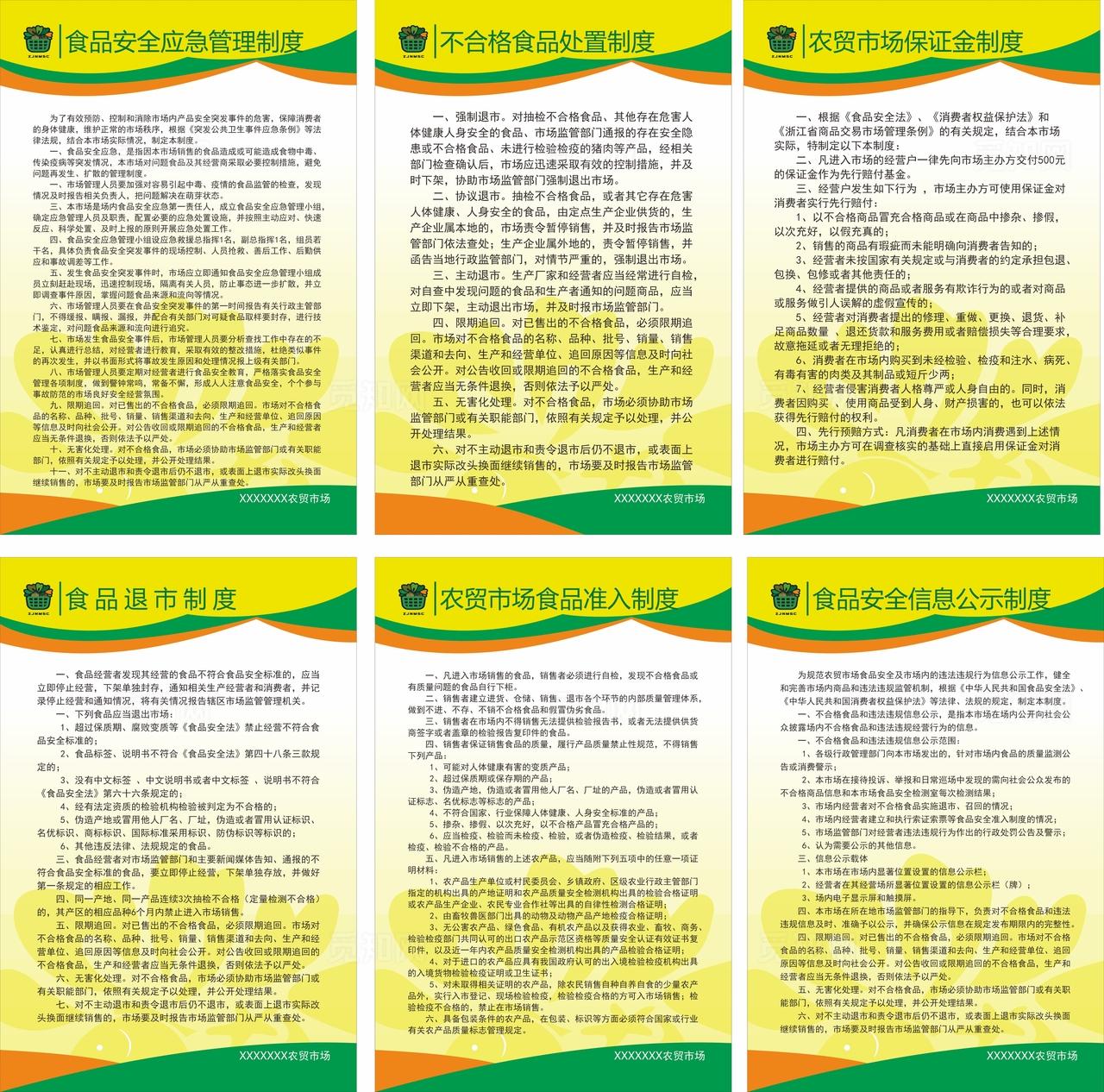 农贸市场管理制度图片