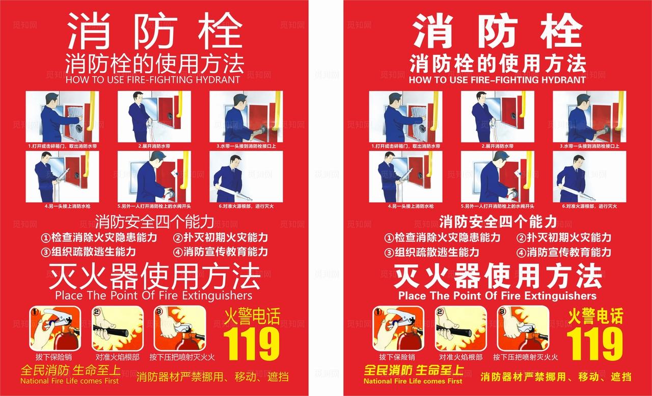 消火栓使用方法图片
