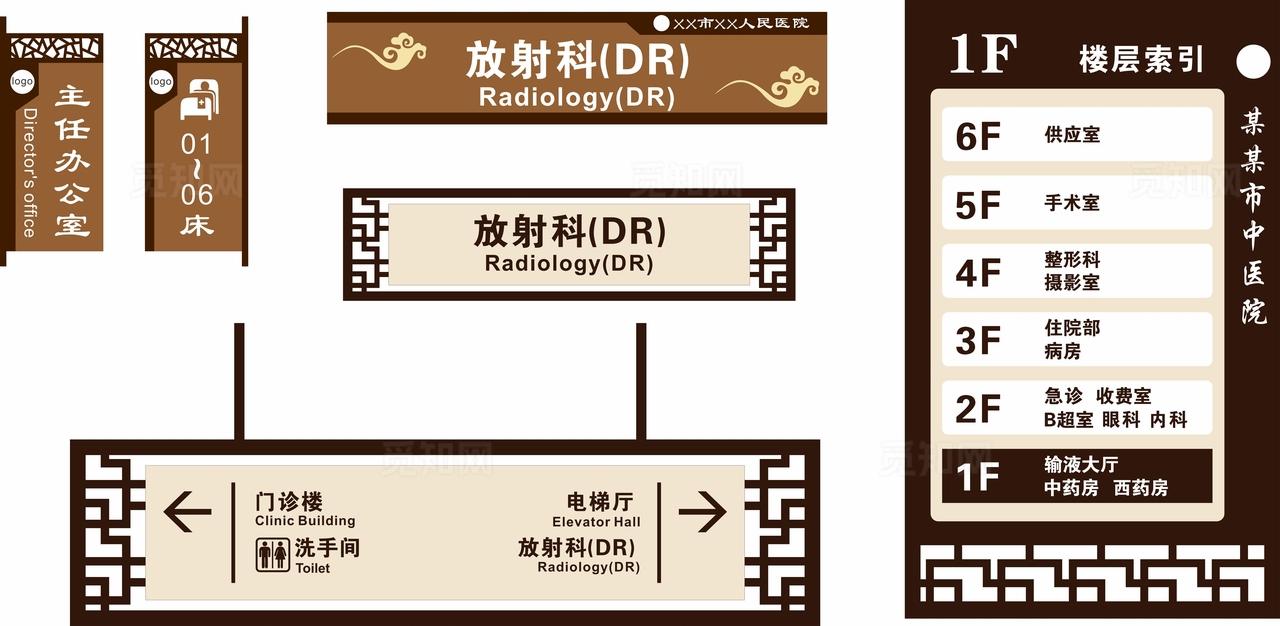中医院标识牌图片