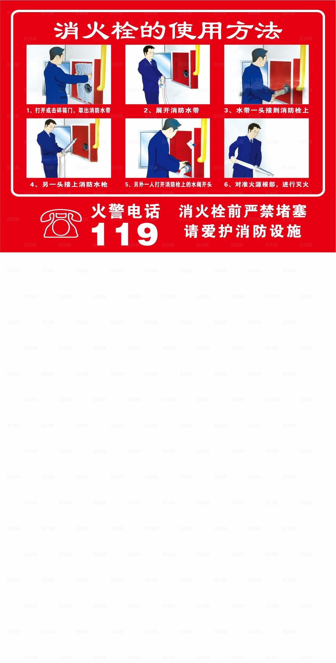 消火栓 消防栓 的使用方法图片