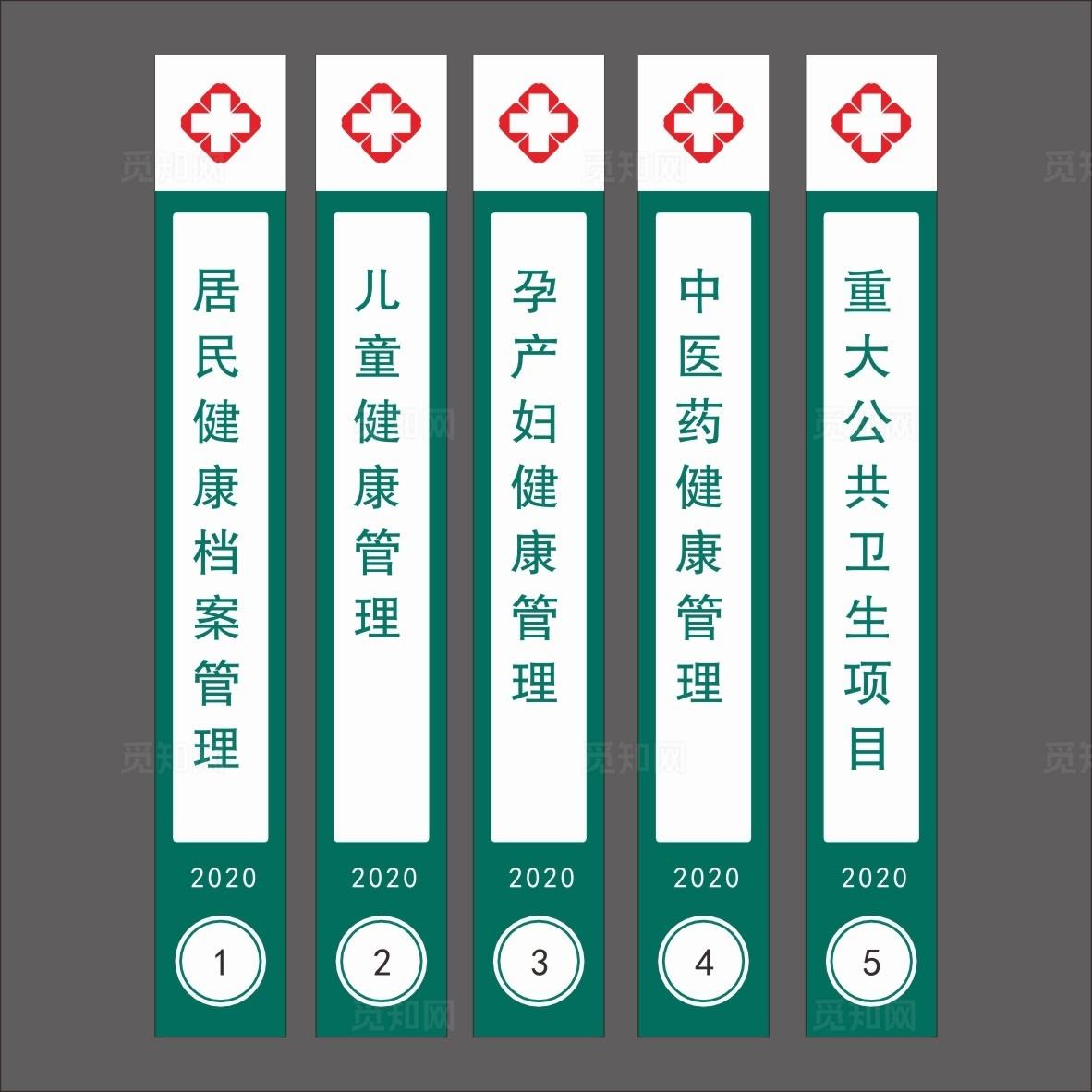 医院档案盒标签图片
