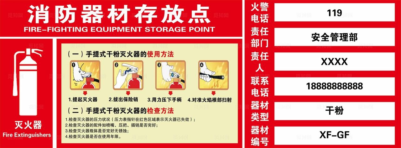 消防器材存放点图片