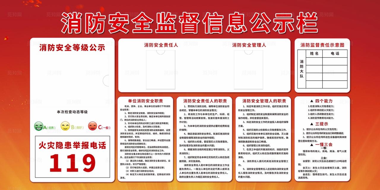 消防公示栏图片